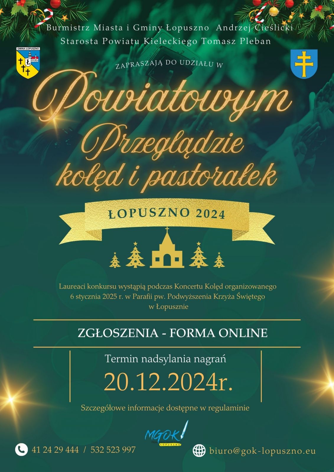 Powiatowy Przeglad Kolęd i Pastorałek w Łopusznie